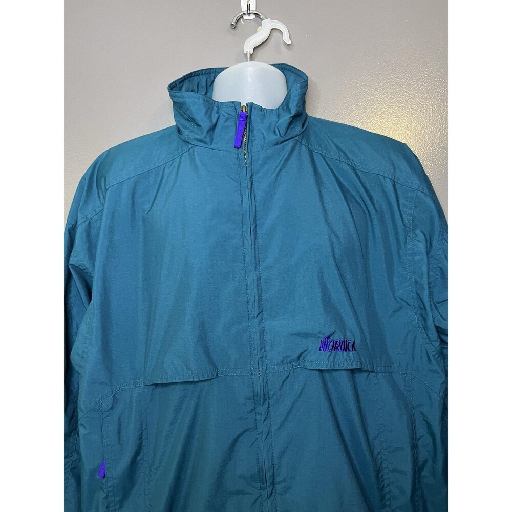 Vintage Nordica Sportsystem Jacket Mens Medium Blue Full Zip Ski Windbreaker